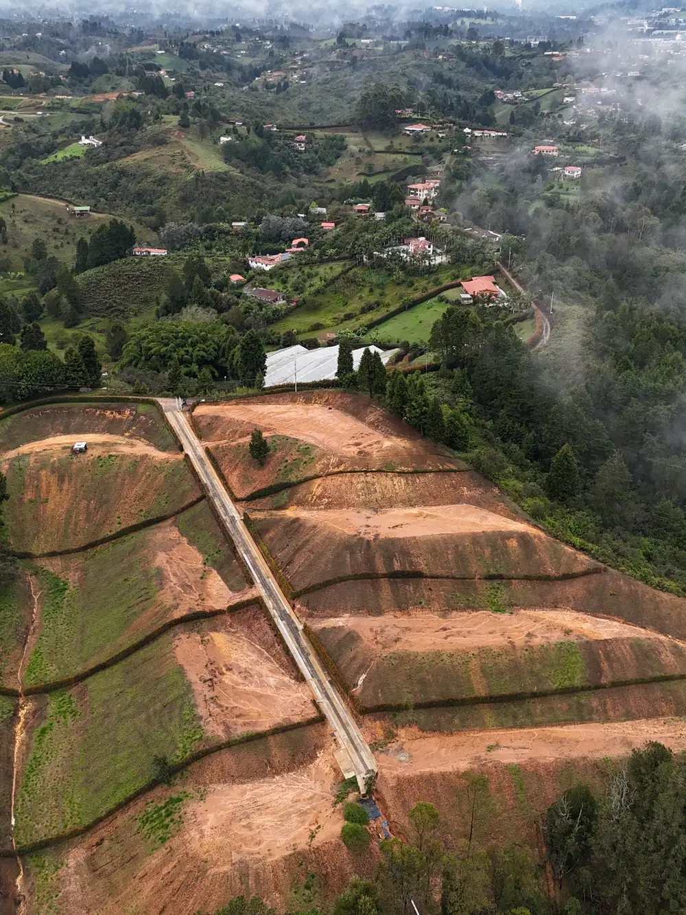 Vista aérea de Colinas de Oriente